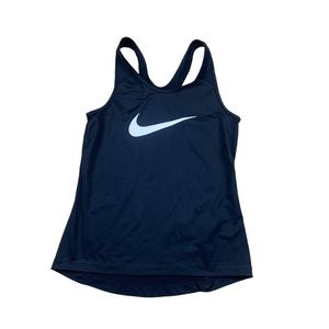 Girls Nike Dry Fit Black Racer Back Tank Top Size Youth M